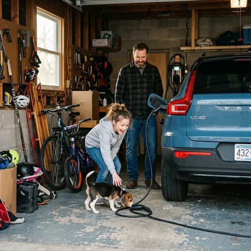 Volvo XC40 Recharge on Eaton Level 2